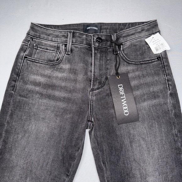 NWT Driftwood Jackie Women's Embroidered Snakeskin Black Denim Jeans Size 25 - Picture 5 of 9